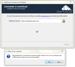 bug installation client ownCloud