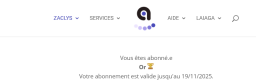 abo en cours de validité