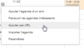 Ajout calendrier