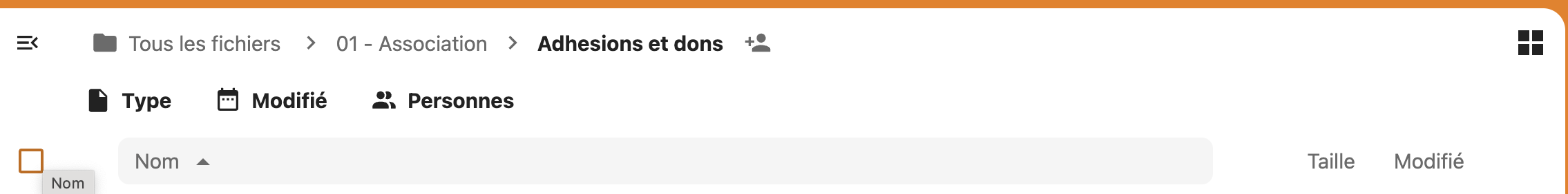 Le bouton d'ajout n'apparait pas.