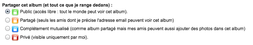 parametres_partage.png (33.22 Kio) Vu 14993 fois Capture d'écran de la fonction "partager" pour les albums photos Zaclys